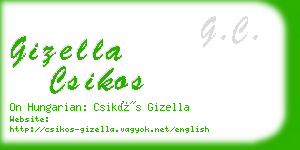 gizella csikos business card